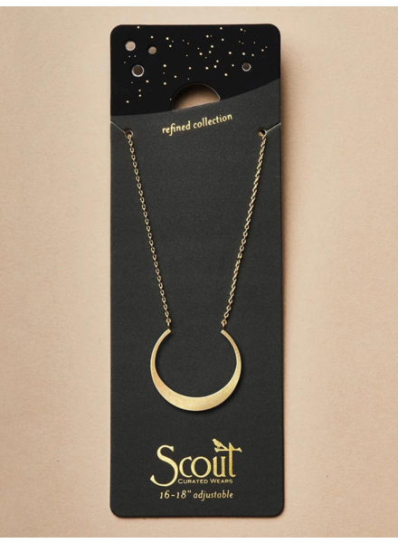 Scout Curated Wears Refined Necklace Collection - Crescent/Gold