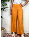 Sadie & Sage Orange 'So Cal' Linen Pants