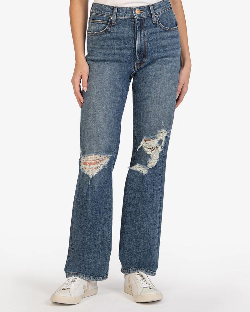 Kut from the Kloth Kut from the Kloth 'Sienna' High Rise Wide Leg Jeans in Continuous