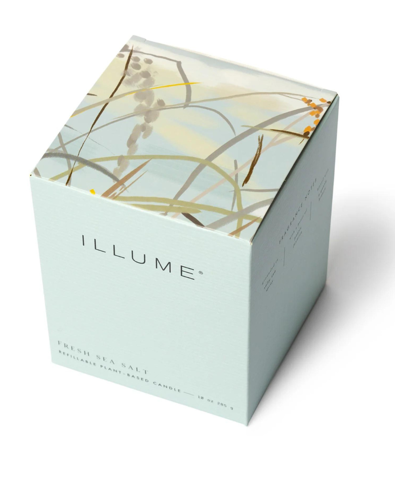 Illume Candles Illume  Refillable Boxed Glass in Fresh Sea Salt