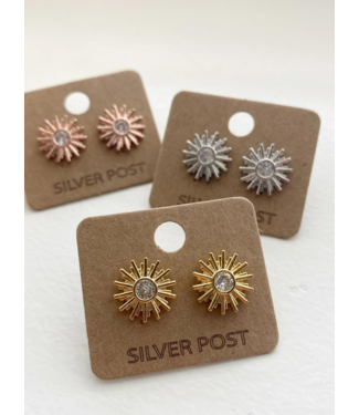 Must Have Brass Earrings | Sun Seeker Cubic Earrings (More Colors)