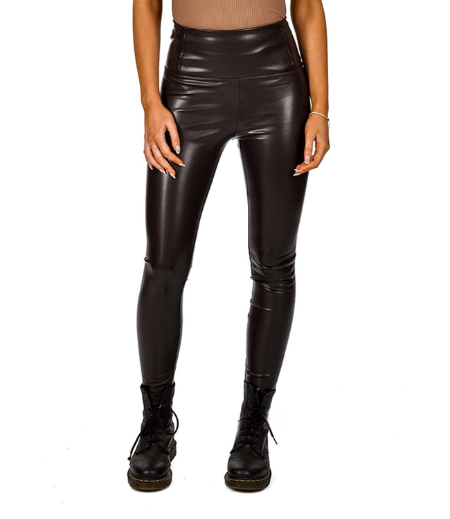 RD Style Black 'Hey There, Delilah' Faux Leather Legging - Bellē