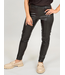 RD Style Black 'Fanita' Faux Leather Pintuck Legging **FINAL SALE**