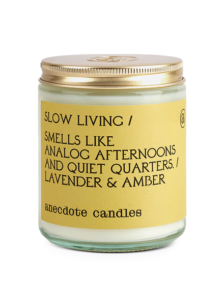 Anecdote Candles ‘Slow Living’ Lavender & Amber  Candle 7.8 oz