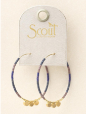 Scout Curated Wears Chromacolor Miyuki Large Hoop - Dark Multi/Gold