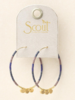 Scout Curated Wears Scout Chromacolor Miyuki Large Hoop - Dark Multi/Gold
