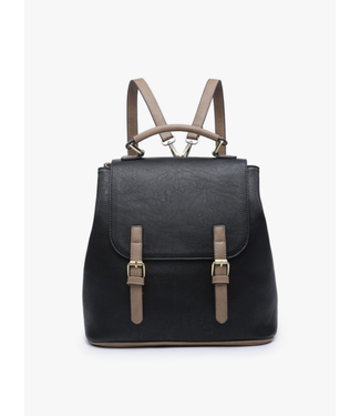Jen & Co. 'Brooks' Convertible Backpack w/ Flapover Buckle/Snap (More Colors)