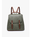 Jen & Co. 'Brooks' Convertible Backpack w/ Flapover Buckle/Snap