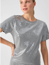 Sanctuary Clothing Micro Houndstooth 'Perfect Sequin' Top