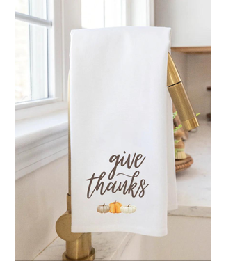 Rustic Marlin ‘Give Thanks’ Tea Towel **FINAL SALE**