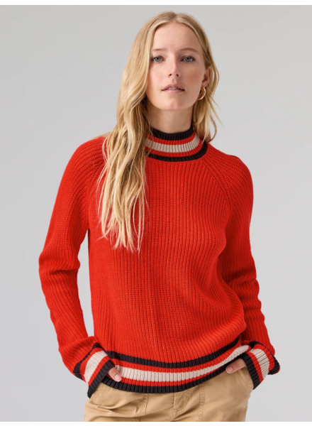 Sanctuary Clothing Red Multi 'Sporty Stripe' Sweater