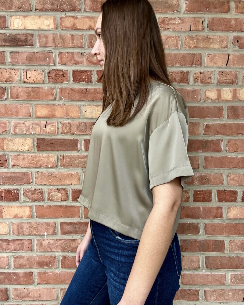 KLD Signature KLD Olive 'Don't Box Me In' Top