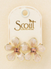 Scout Curated Wears Scout Sparkle & Shine Lg Enamel Flower Earring - Silk/Gold