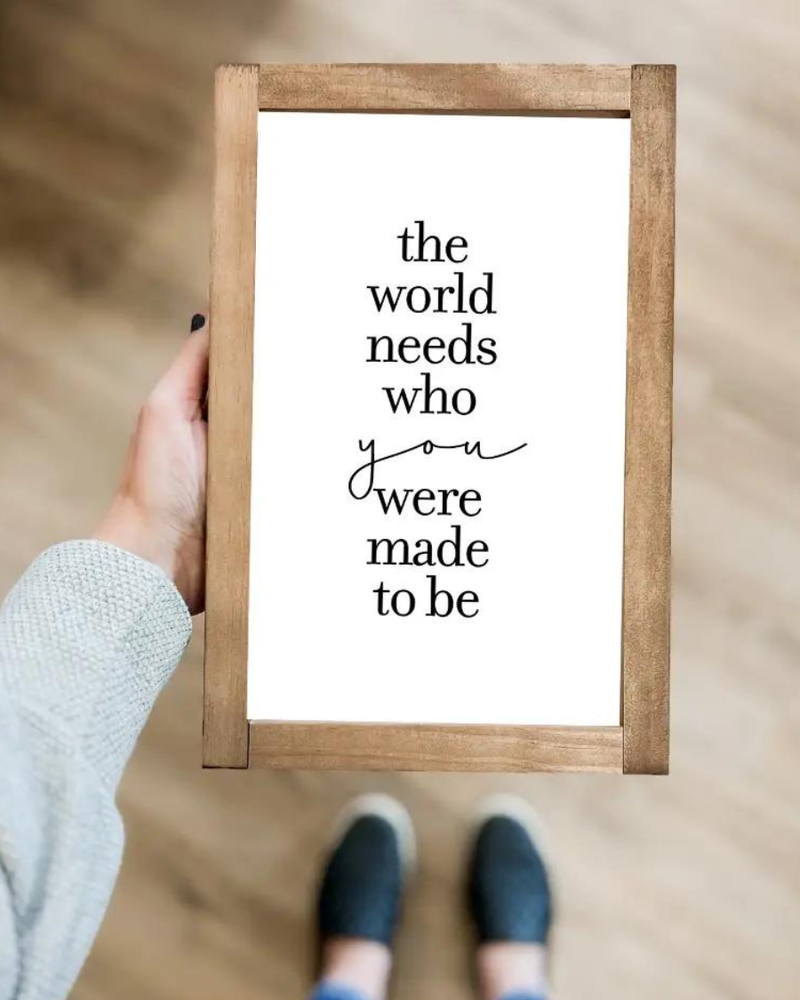 Lily And Sparrow Lily and Sparrow ‘The World Needs’ Wooden Sign