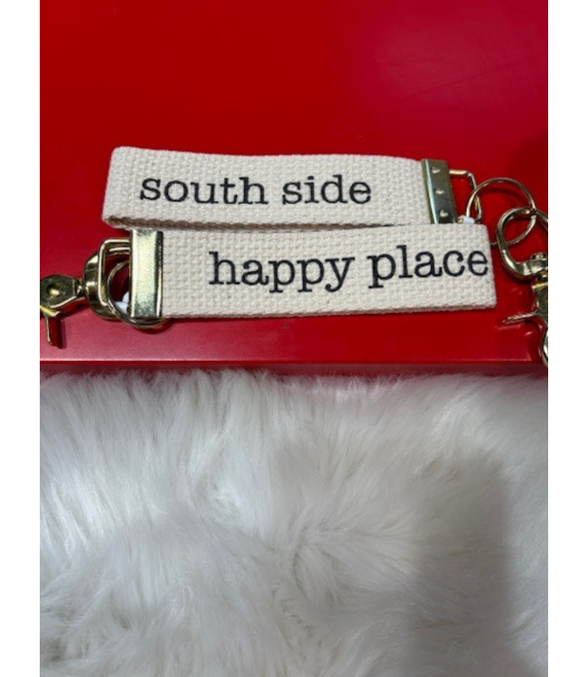 Rustic Marlin Canvas Keychain |Happy Place