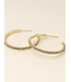 Scout Sparkle & Shine Small Rhinestone Hoop Earrings | Gold