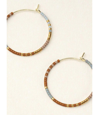 Scout Curated Wears Chromacolor Miyuki Small Hoop Earrings | Gold (More Colors)