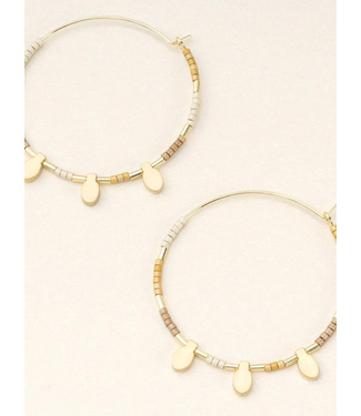 Scout Curated Wears Chromacolor Miyuki Large Hoop Earrings | Gold (More Colors)