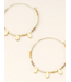 Scout Chromacolor Miyuki Large Hoop Earrings | Gold