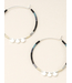 Scout Chromacolor Miyuki Large Hoop Earrings | Silver