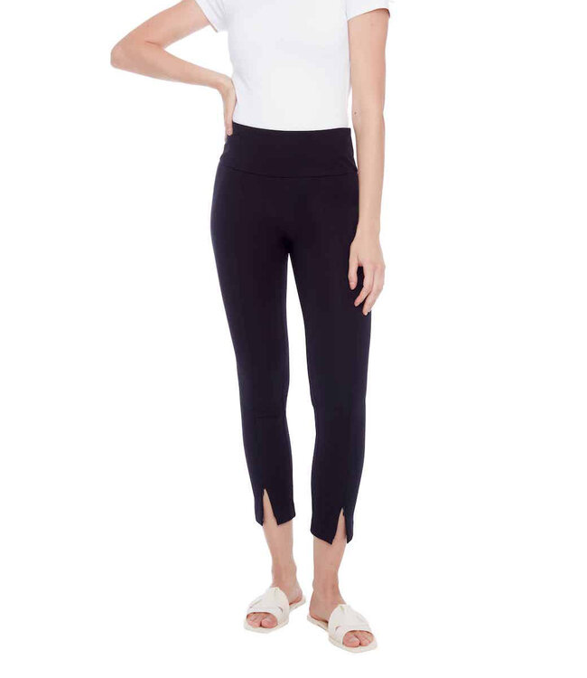 ankle-zip high-waisted leggings