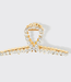 Kitsch Metal Rhinestone Loop Claw Clip - Gold