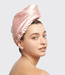 Kitsch Satin-Wrapped Hair Towel | Blush