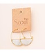 Scout Stone Prism Hoop Earrings | Gold