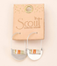 Scout Good Karma Miyuki Crescent Hoop Earrings | Silver