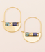 Scout Good Karma Miyuki Crescent Hoop Earrings | Gold