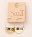 Scout Good Karma Miyuki Crescent Hoop Earrings | Gold