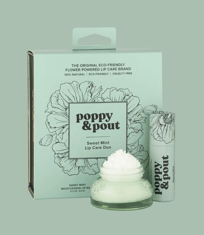 Poppy & Pout Lip Care Duo | Sweet Mint