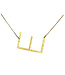 Textured Block Initial Necklace **FINAL SALE**