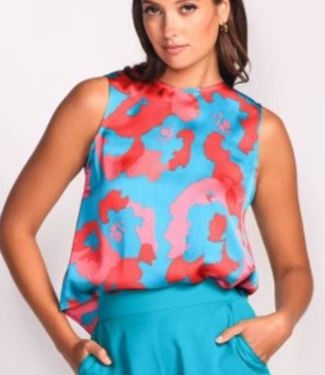 Pink Martini Collection Teal 'Charmaine' Top