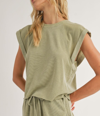 Sadie & Sage Sage ‘Sightseeing’ Cuff Sleeve Top