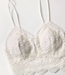 Urban Daizy White 'Eyelash' Cami Bralette **FINAL SALE**