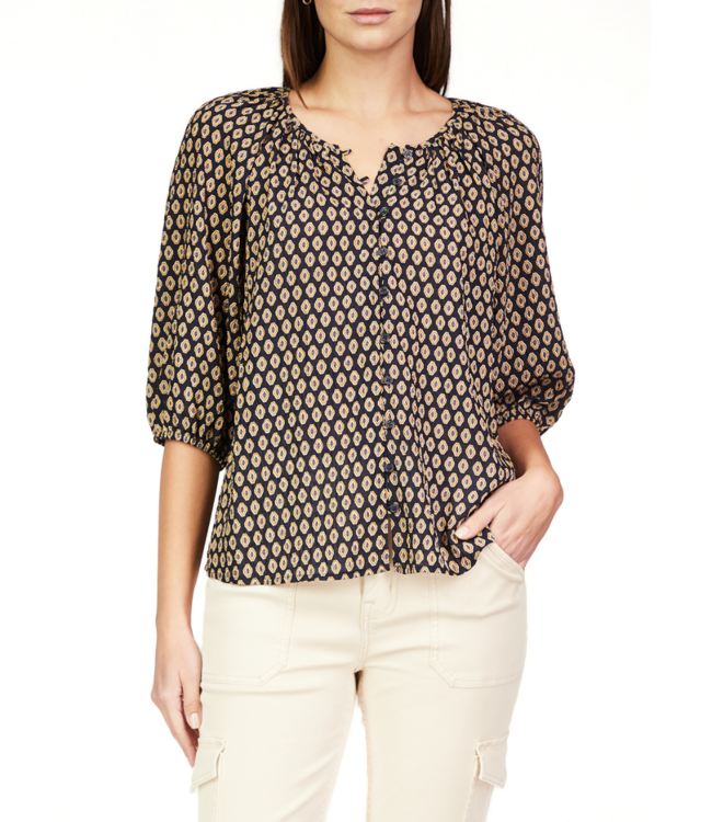 sanctuary polka dot blouse