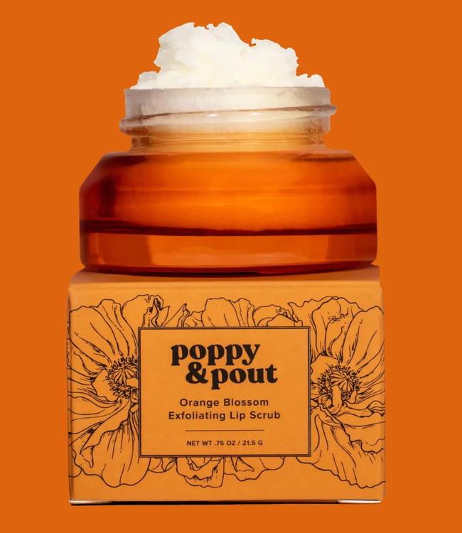 Poppy & Pout Lip Scrub | Orange Blossom