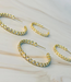 E+Y 'Inside Out' Floating Bezel Hoop Earrings