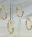E+Y 'Inside Out' Floating Bezel Hoop Earrings