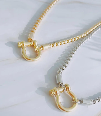 E+Y ‘Lock & Keep’ Box Chain Necklace (More Colors)
