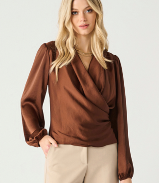 Black Tape ‘On The Rocks’ Wrap Top **FINAL SALE**