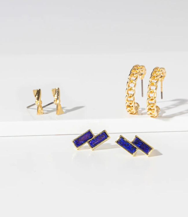 Soul Stacks 'Mix & Match' Earrings Lapis **FINAL SALE**
