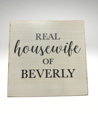 Rustic Marlin Real Housewife Square Block | Beverly **FINAL SALE**