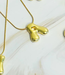 Bubble Letter Initial Necklace (More Colors)
