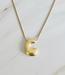 Bubble Letter Initial Necklace (More Colors)