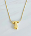 Bubble Letter Initial Necklace (More Colors)