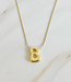 Bubble Letter Initial Necklace (More Colors)