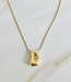 Bubble Letter Initial Necklace (More Colors)