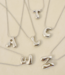 Bubble Letter Initial Necklace (More Colors)